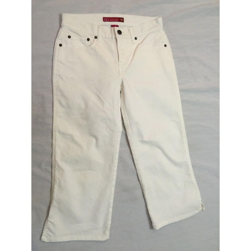 SO STRETCH WOMENS JEANS CAPRIS PANTS SIZE 3